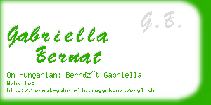 gabriella bernat business card